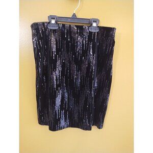 Love...Ady Stretchy Sequined Mini Skirt M
